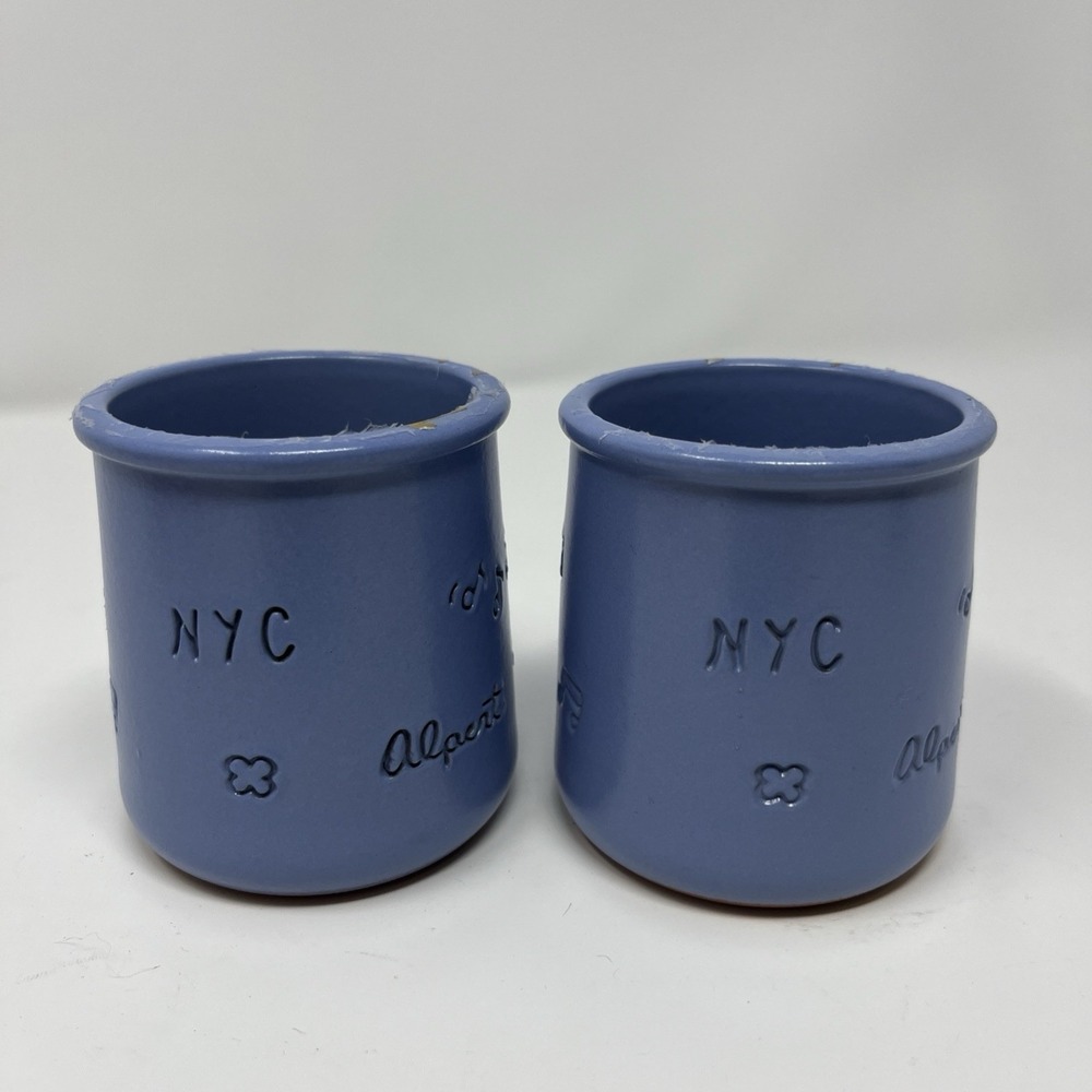 Set of 2 - La Fermiere x Alex Alpert Limited Edition NYC Glazed Yogurt Pots